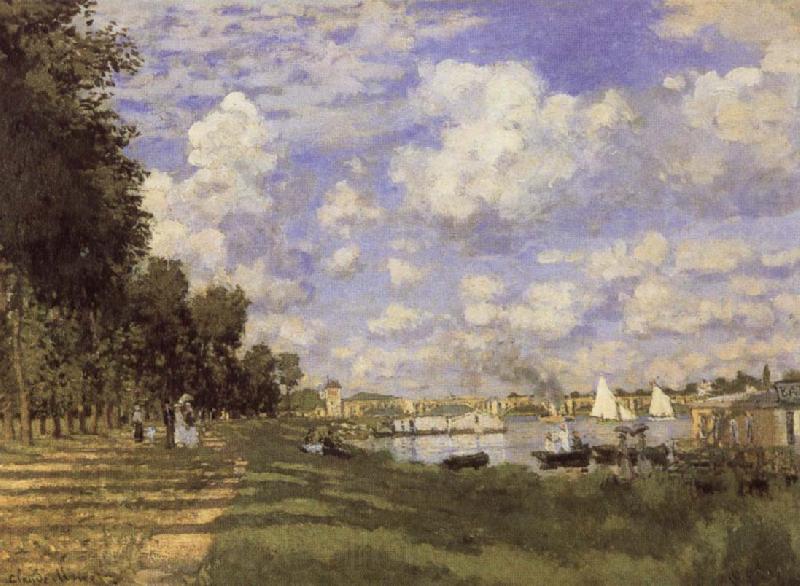 Claude Monet The Harbour at  Argenteuil Spain oil painting art